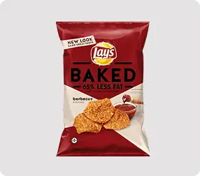 Lay's Baked Barbecue Chips packaging.